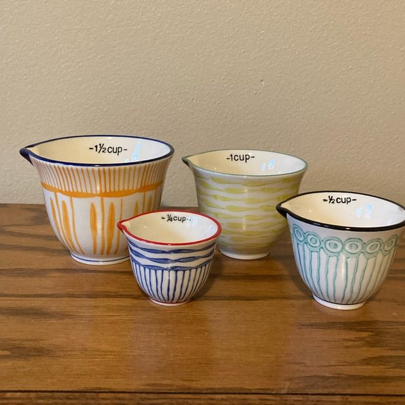 Paper Source Other - NWOT Nesting Ceramic Measuring Cups